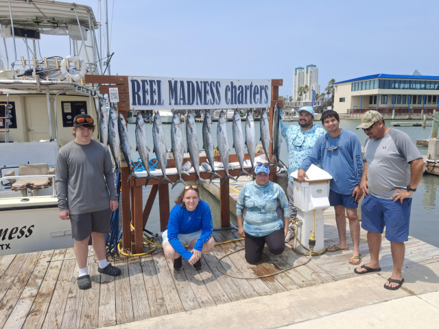 8 Hour Kingdish Chater aboard the Reel Madness out of South Padre Islandd