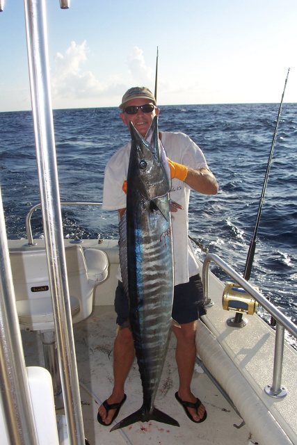 Texas Wahoo caught aboard Reel Madness fishing South Padre 