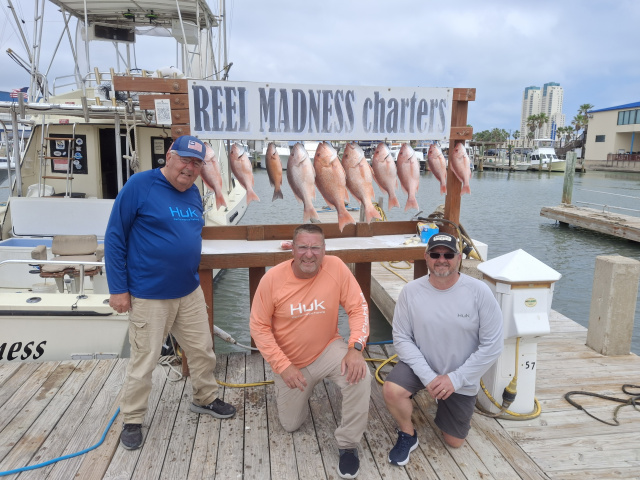 Got their Limit of Texas state water snapper.
