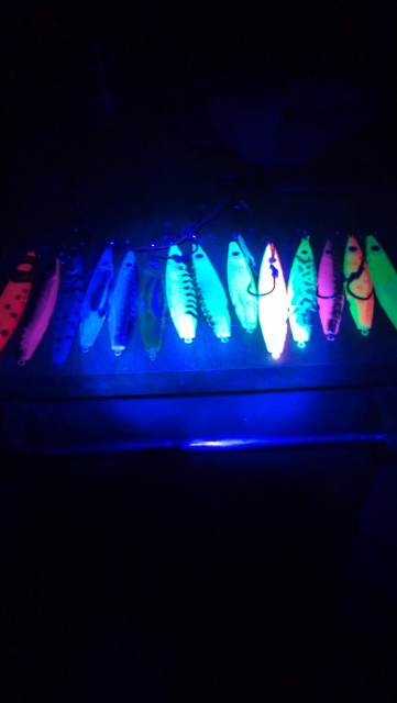 Custom Lures mad by your captain Todd
