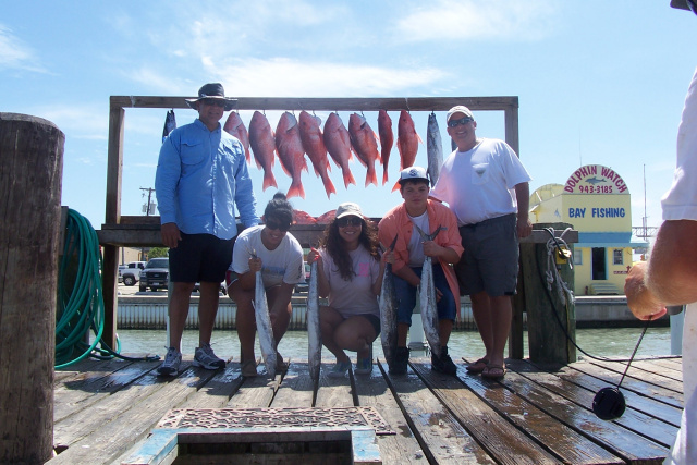 South Padre Island red snapper andkingfish